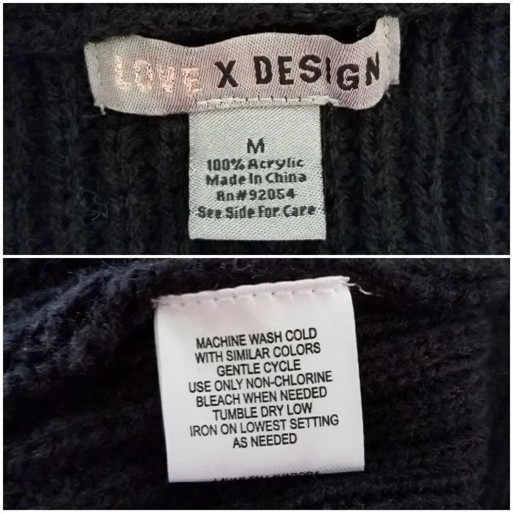 Love by Design Colorblock Cardigan sz Medium - Picture 7 of 8
